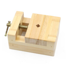 Large Tool Made of Pine Wood with Engraving Fixing Tool for Sealing Stone Craft Tool