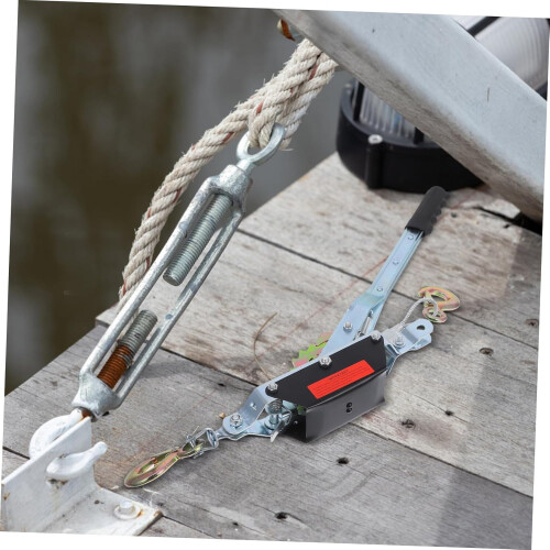 Rope tensioner puller with towing handles for felling trees cable pulling tool 2