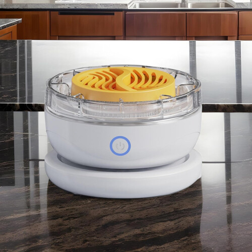 Fruit and Vegetable Washer with Automatic Rotation Cleaning, USB Rechargeable, 15x13cm, White 1