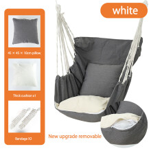 Bequemer und langlebiger Hängesessel mit Seilaufhängung für den Innen- und Außenbereich, mit Stahl-Spreizstange, ideal für Balkone, Terrassen,