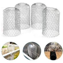 Seamless Drainage Experience, Non-Corrosive Aluminum Gutter Guard Strainer, Ensuring Clear Downspouts Free From Debris For Efficient Water Dispersal,