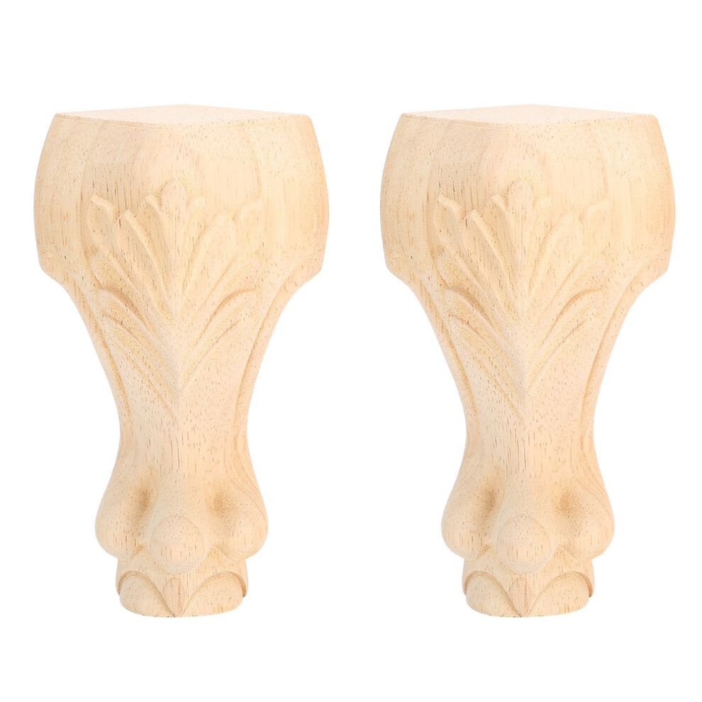 Wooden Furniture Supports, Unfinished For Customization, Exquisite Carvings Enhance Classic Taste In Your Home (Natural Wood Color) 9775230215203