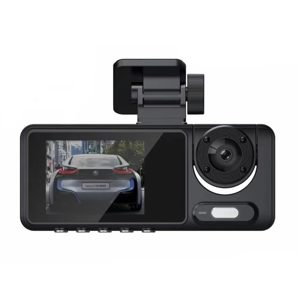 Dashcam Fhd 1080P 2.0 Inch Ips 120 Degree Wide Angle Front Rear Inside Cam 64Gb Tf Card Loop Recording Parking Mode 9412369204233