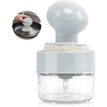 Juego de cepillos de silicona para platos para una limpieza eficaz, cerdas de nailon que no rayan protegen los utensilios de cocina, mango