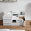 Deep Drawer Design, Compact Space-saving Cosmetics Desk Organizer For Makeup, Office, And Art Tools Storage (White) 7