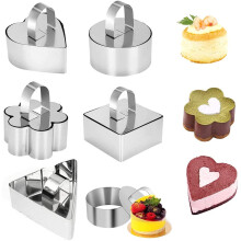 Das Traumset für Meisterköche: Ringformen aus Edelstahl zum Backen von Gebäckringen, lebensmittelechtes Material, professionelle Präsentation,