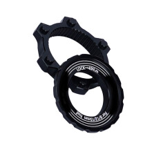 Durability Aluminum Bike Brake Rotor Adapters for Middle Lock Conversion, Black Disc Brake Converter for Road Bikes