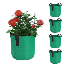 Portable Garden Planters Breathable Grow Bags Aeration Fabric Pots with Handles for Efficient Indoor Outdoor Cultivation