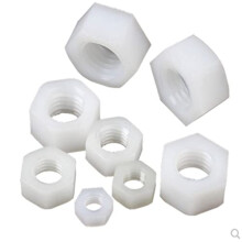 Nylon Hex Nuts DIN934 M2M12 Set For Bolts White And Black Plastic Fasteners 2050 Pcs