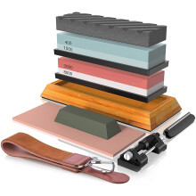 400/1000 3000/8000 Whetstone Sharpening Stone Set with NonSlip Base Cutter Sharpener