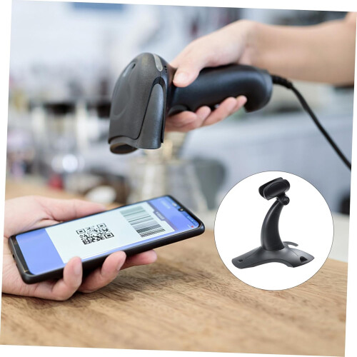 Barcode Scanner Holder for Desk, Adjustable Stand for Handheld Reader for Supermarkets and Retail, Durable and Lightweight, Versatile 1