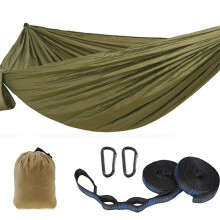 Camping Hammock Chair Nylon Fabric Water Resistant Carry Bag Adjustable Strips Outdoor Beach Backyard