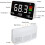 Digital Sound Level Meter  30130 dB Range, LED Display, Desktop Noise Meter, Time Temperature Humidity Indicator 5