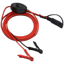 SAE Connector Battery Charger Cable With Button Quick Connector SAE Adapter For Car Lawnmower Quad Motorhome Motorcycle