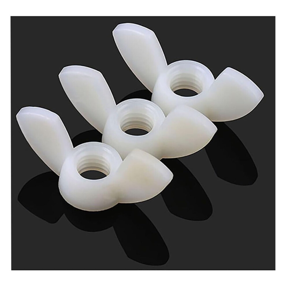 Nut And Bolt Nylon Hand Tighten Set For Bolt Crew M3 M4 M5 M6 M8 M10 M12 Black White 9189345069246