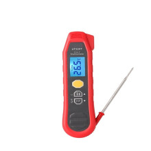 Moisture Meter 2In1 Infrared Thermometer Digital Temperature Meter With Probe 40C To 300C