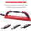 Multifunctional Manual Sanding Tool Block, Flex Hand Sander with Adjustable Radius (Red) 2
