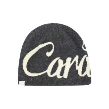 Comfortable Unisex Acrylic Star Design Knitted Cap For Men-Gray