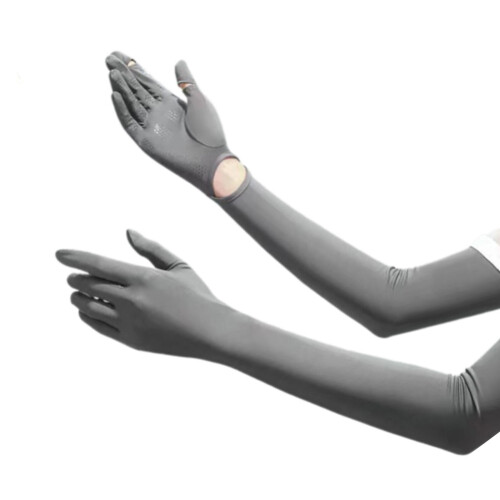 Lightweight Breathable Arm Sleeves Quick For-Dark Grey