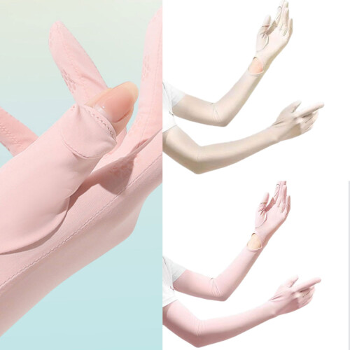 Manchons de bras avec poignée en silicone évacuant la-Gris clair 2