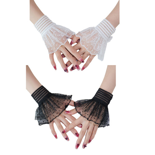 Ajout de mode de gants à motif de garniture modifiable-Blanc 2