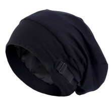 Chapeau unisexe ventilé, ajustement modifiable, tissu doux-Noir