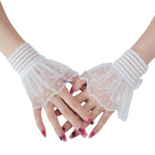 Modifiable Trim Gloves Photography Addition Soft-White
