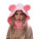 Chapeau d'hiver de protection pour le visage, écharpe-Rose 1