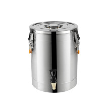 Doublelayer insulated stainless steel barrel, ice bucket, beverage warmer, beverage dispenser, storage for oil, rice, water barrel Ref: 4317