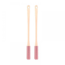 No Bending Foot Scrubber for Seniors, Toe Cleaning Brush with 15.7 Inch Long Handle, Soft Silicone Bristles and Waterproof Design, Dual Function Foot