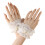 Manches en dentelle Anime élégantes, couvre-bras, Design-Crème 1