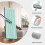 Innovative Cleaning Solution, Large Flat Mop with Self Wringing Capability, Effective Cleaning System, Stainless Steel Long Handle, Quick-Drying Mats, 3