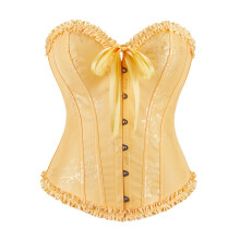 Slimming High Waist Corset Breathable Body Shaper For-Gold L