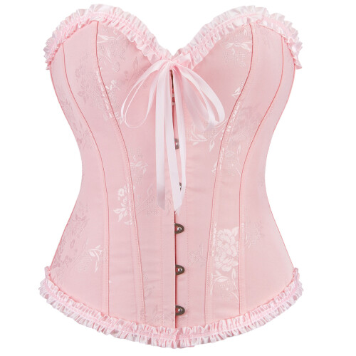 Corset amincissant taille haute, en Polyester-rose clair M