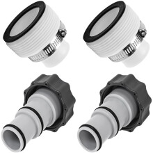 Adaptor Pair for Above Ground Swimming Pools, Premium Material Ensuring Easy Installation of Threaded Connection Pumps, No Additional Cost for Other S