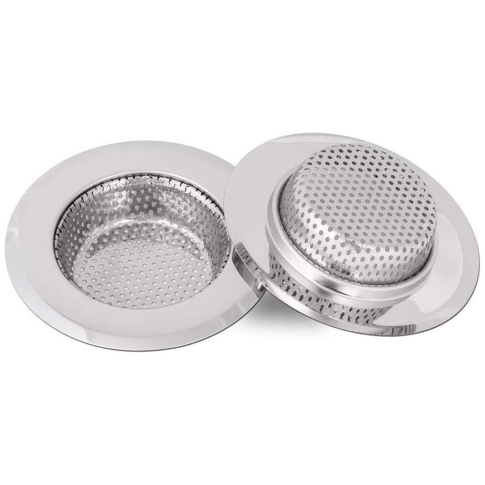 Premium Stainless Steel Sink Strainer, Anti-Clogging Shield With Micro-Perforation For Wide Rim Sink Drain Protection 9468298497406
