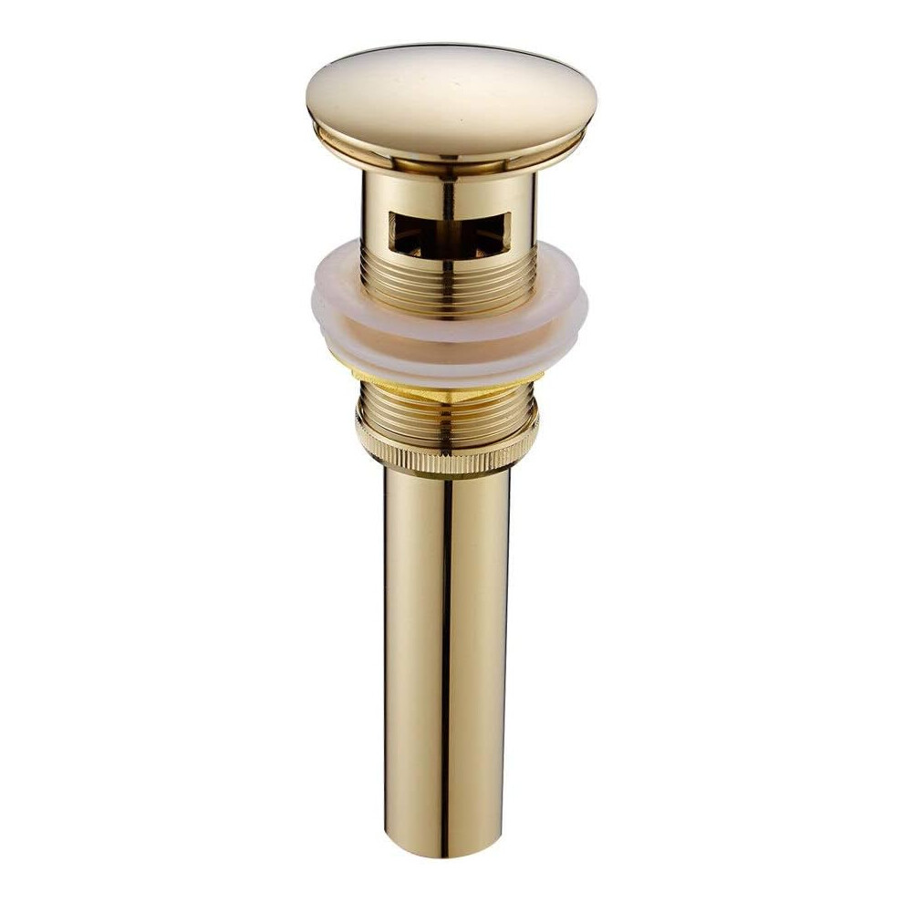 Elegant Pop Up Drain Stopper, Overflow Bathroom Vessel Sinks, Premium Brass Construction Ensures Durability And Dependability, For Sink Basin Use With 9468298124708