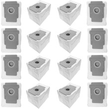 Ersättningsdammsugningspåsar i icke-vävt papper, återvinningsbara PP-material, kompatibla med Roomba-modeller, ren bas, automatisk