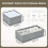 4Piece Foldable Fabric Drawer Organizer Set, Light Grey Wardrobe Storage Boxes, Drawer Inserts for Clothes, Wardrobe Organizer System 5