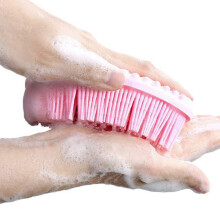Esponja de silicone esfoliante para o corpo, esfoliação suave para uma pele macia e suave, fácil de limpar, design 2 em 1 para esfoliação e