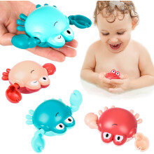 Giocattoli da bagno/piscina a carica manuale, senza batterie, per bambini da 1 a 5 anni, set di giocattoli educativi per la prima infanzia con colori