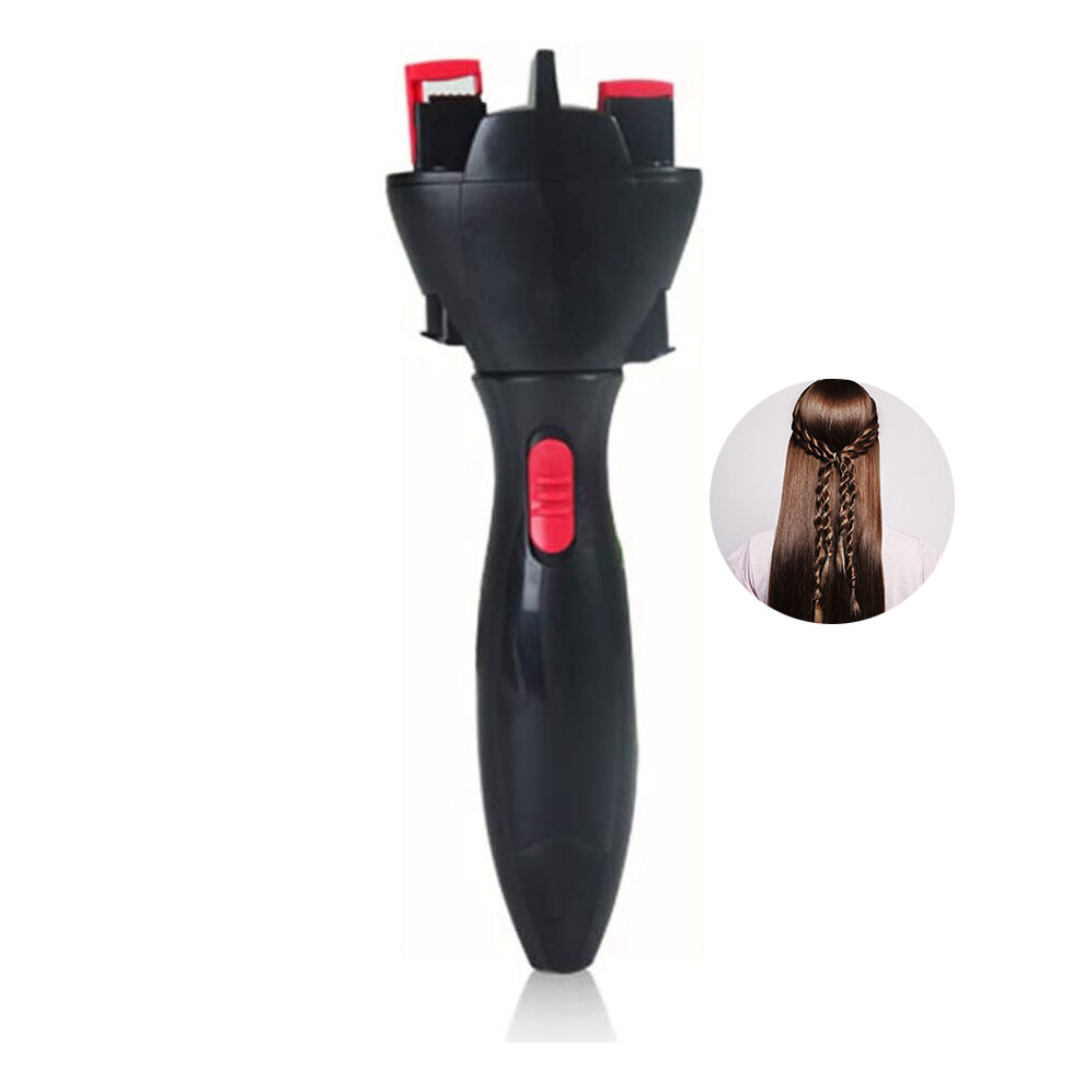 Unisex Innovative Automatic Hair Braider, One-Click Control For Diy Hairstyling, Portable And Batteries Powered, Perfect For Home Use (Comprehensive Set)