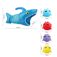 Natural Rubber Baby Shark Catcher, Ocean Buddies Dolphin Rattle For Safe Non-Toxic Fun, Big Game Toys Enhance Motor Skills, Mold Free Design Ensures