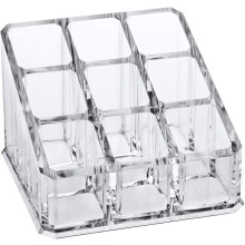Suport pentru ruj din material acrilic durabil, suport compact pentru parfum cu roll-on pentru uleiuri esențiale, organizator acrilic transparent cu