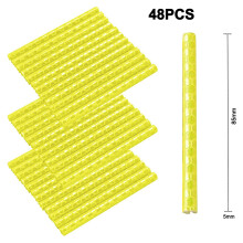 Cyclist's Visibility Upgrade, Yellow Reflective Strips, Spoke Reflectors for Night Cycling Riding, 360 Visibility, Waterproof Warning for All