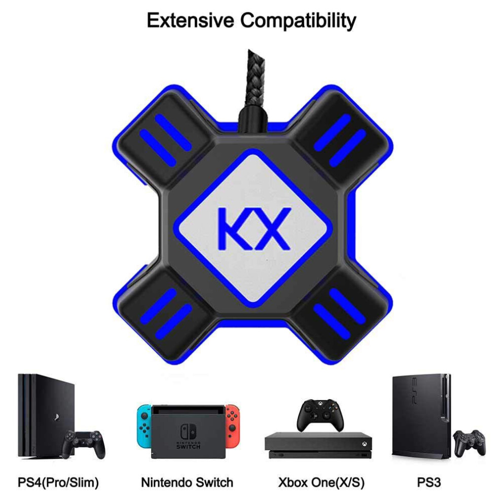 Game On Anywhere: Keyboard And Mouse Adapter For Multi-Platform, Supports Multiple Key Settings, Adjustable Mouse Sensitivity, Custom Mapping, Plug Light 9004841679006