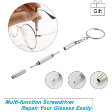 Accessorio versatile per occhiali: 4 supporti regolabili per occhiali da sole, cinturino in pelle per tutti i tipi di occhiali