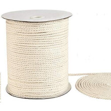 Eco-Chic: Naturalna bawełniana skręcona lina do dekoracji wnętrz i pakowania warzyw, miękka, wytrzymała, 3 mm x 200 m, idealna do majsterkowania
