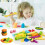 Strumenti per la plastilina fantasiosa per bambini piccoli, include 20 pezzi multicolore, la plastica atossica garantisce la sicurezza, ottimo per 5