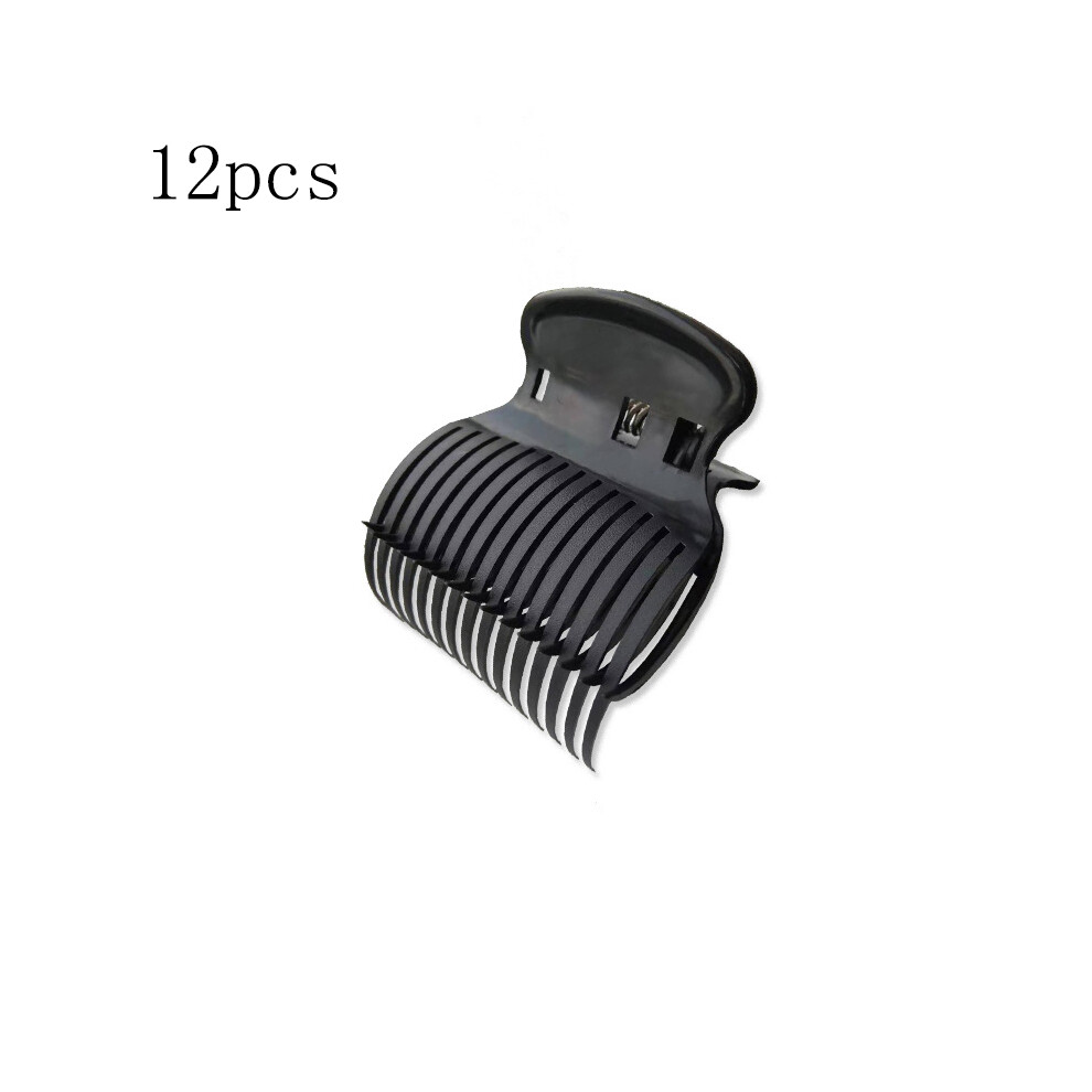 DIY Hair Styling Revolution, Hot Roller Clips Replacement for Hair Rollers Quality Plastic 12 Pieces, Unique Claw Design for Firm Hold and Heat
